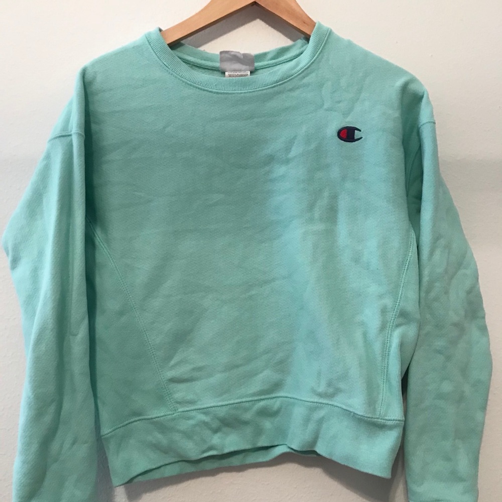 WORN ONCE turquoise sweatshirt Sz S LNC!!!